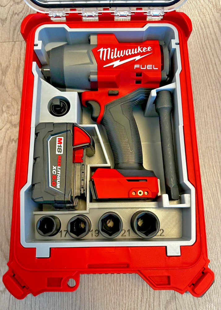 Milwaukee M18 Impact PACKOUT Insert Only: Socket Organizer, Roadside Lug-Nut Kit