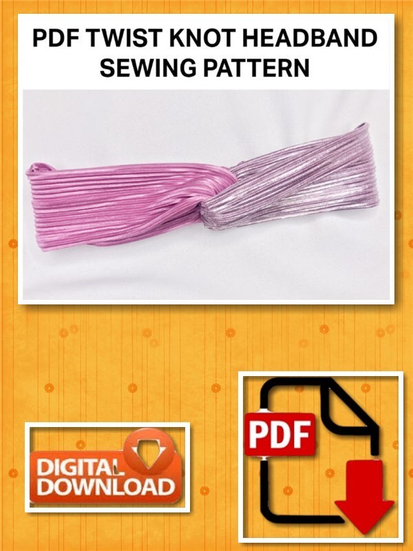 Twist-knot Headband Sewing Pattern Graphic
