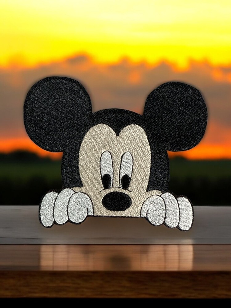 Peek A Boo Mickey Patch 4.91" X 3.93"