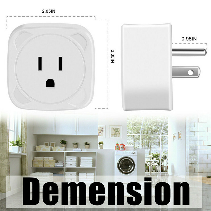 Mini WiFi Smart Plug Socket Outlet Adapter Alexa Google Home Remote Control US