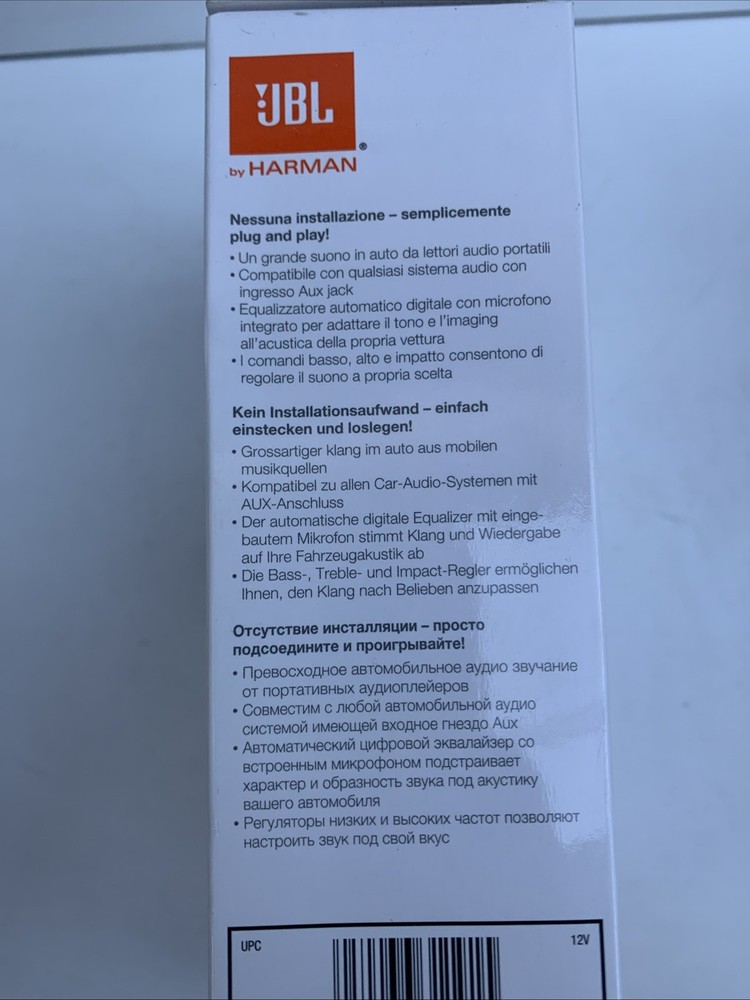 JBL MS-2 ProCoustics Car Audio Optimizer NEW!