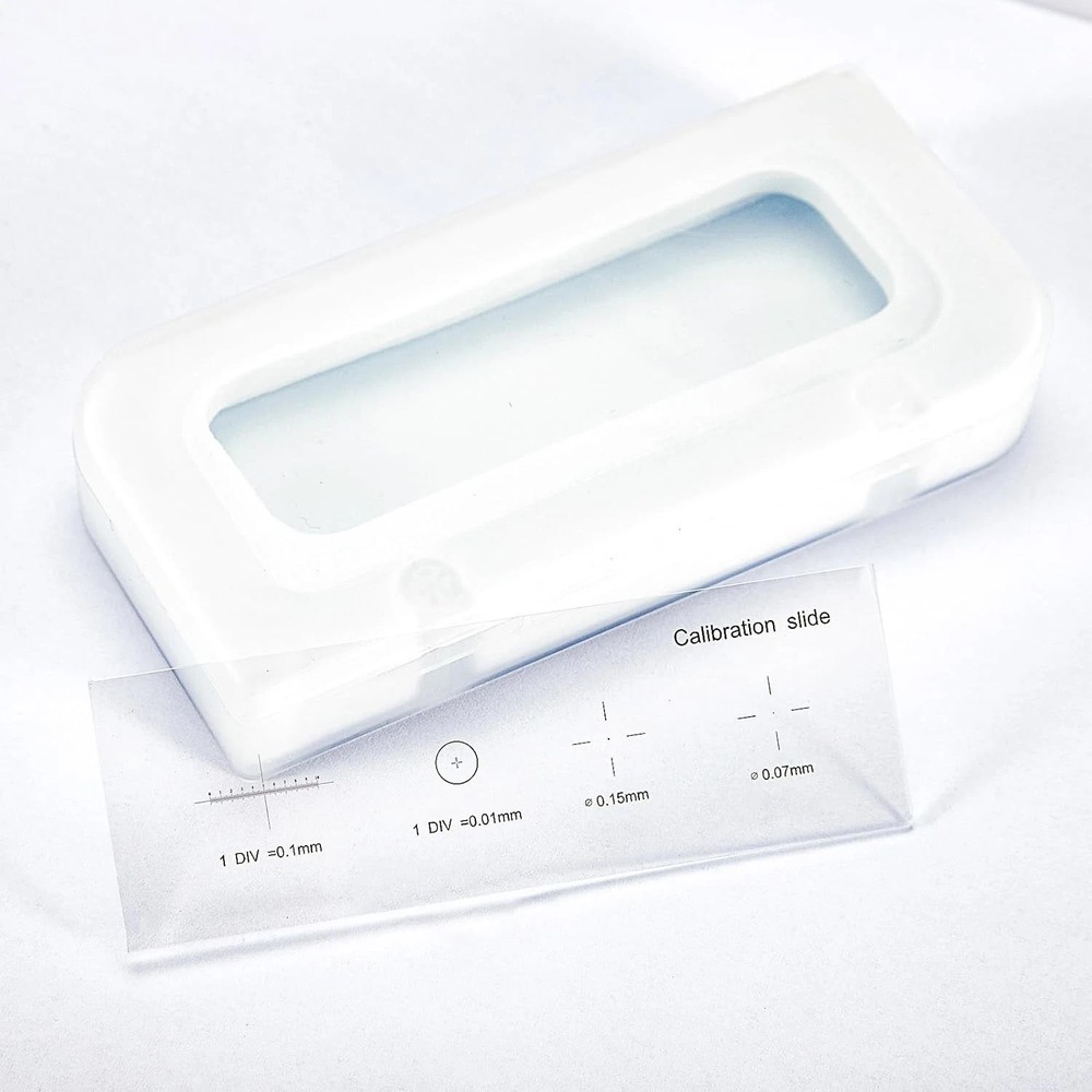 Microscope Stage Calibration Micrometer Slide USB Camera 0.01mm measuring ruler