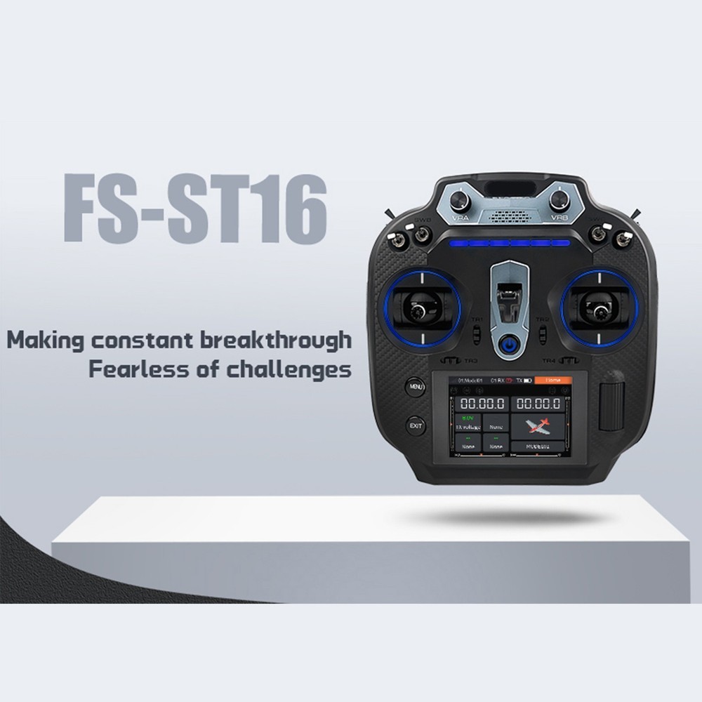 Flysky FS-ST16 ANT Protocol 16CH Remote Control 1500m Range for RC Plane Car