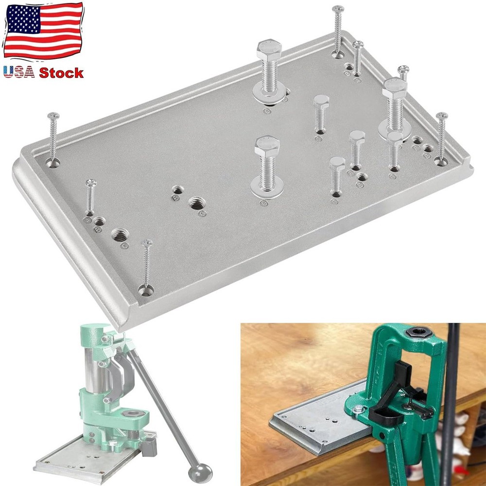 For RCBS Cast Aluminum 9282 Accessory Base Plate 3 Grey Shell Holder Accessory