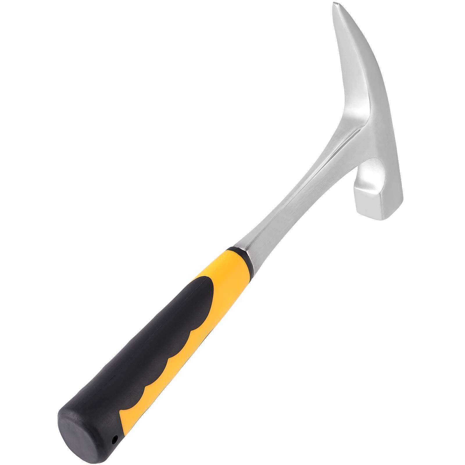 HAKZEON 32oz Rock Pick Hammer, 12 Inch Premium Carbon Steel Chipping Hammers