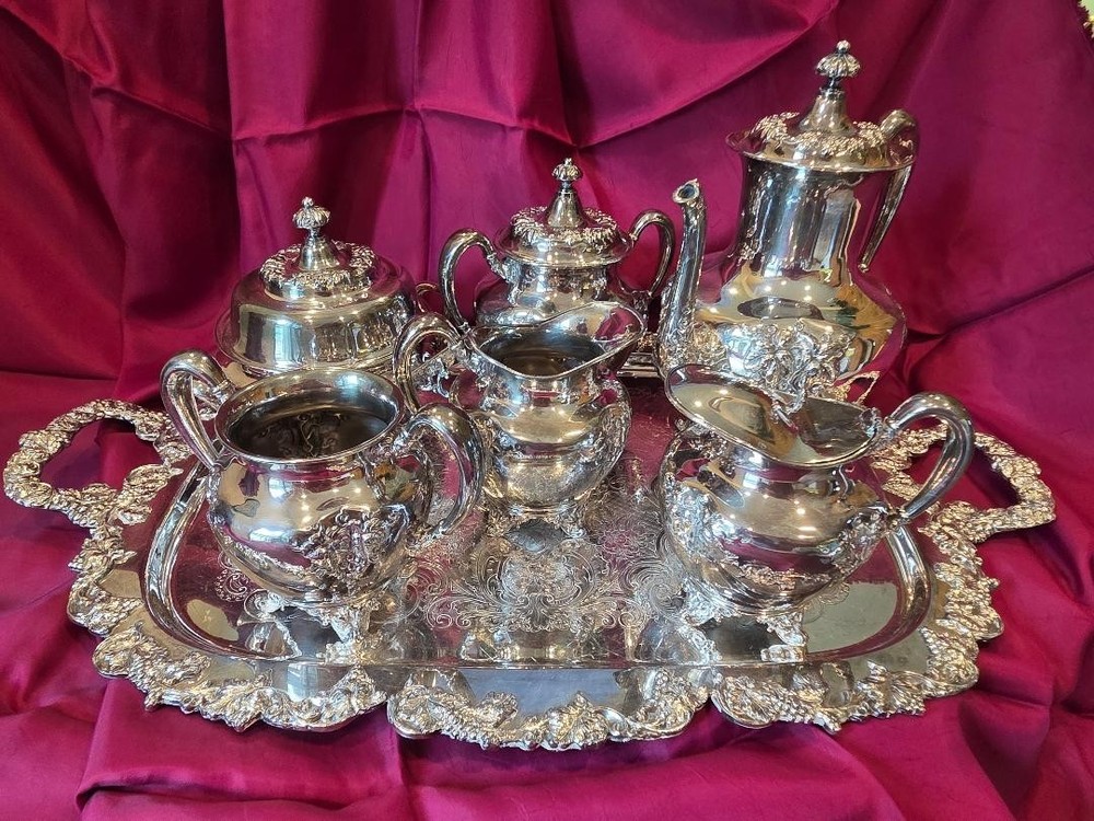 Sheridan Silver Plated Tea Set with Tray
