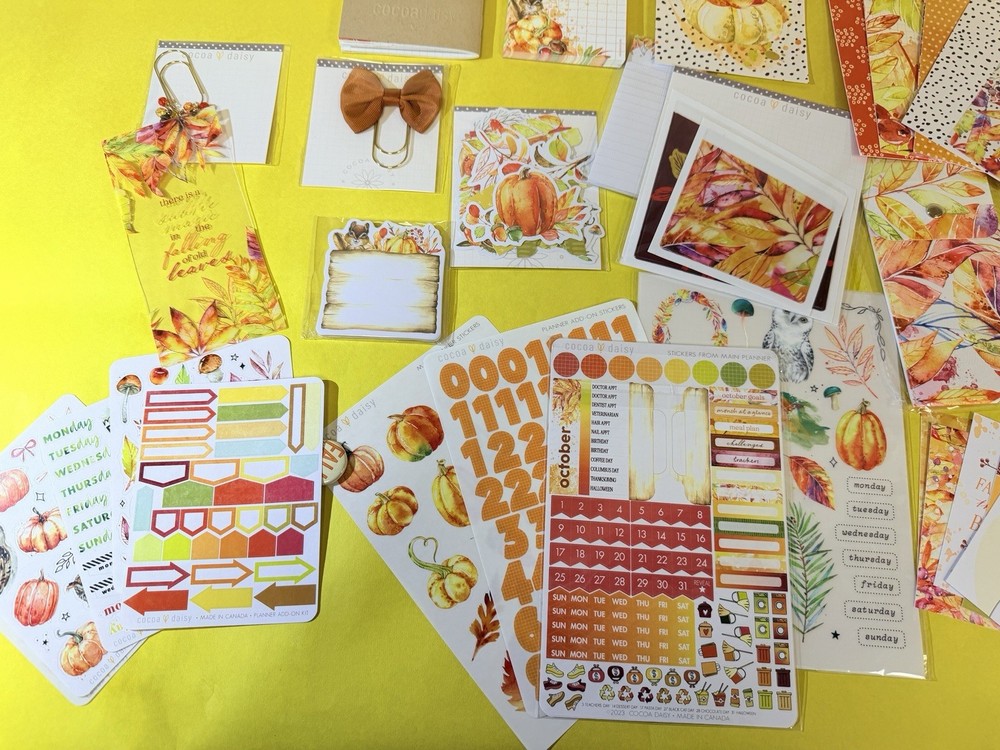 Cocoa Daisy Planner Scrapbooking Kit - Fall theme (Large)