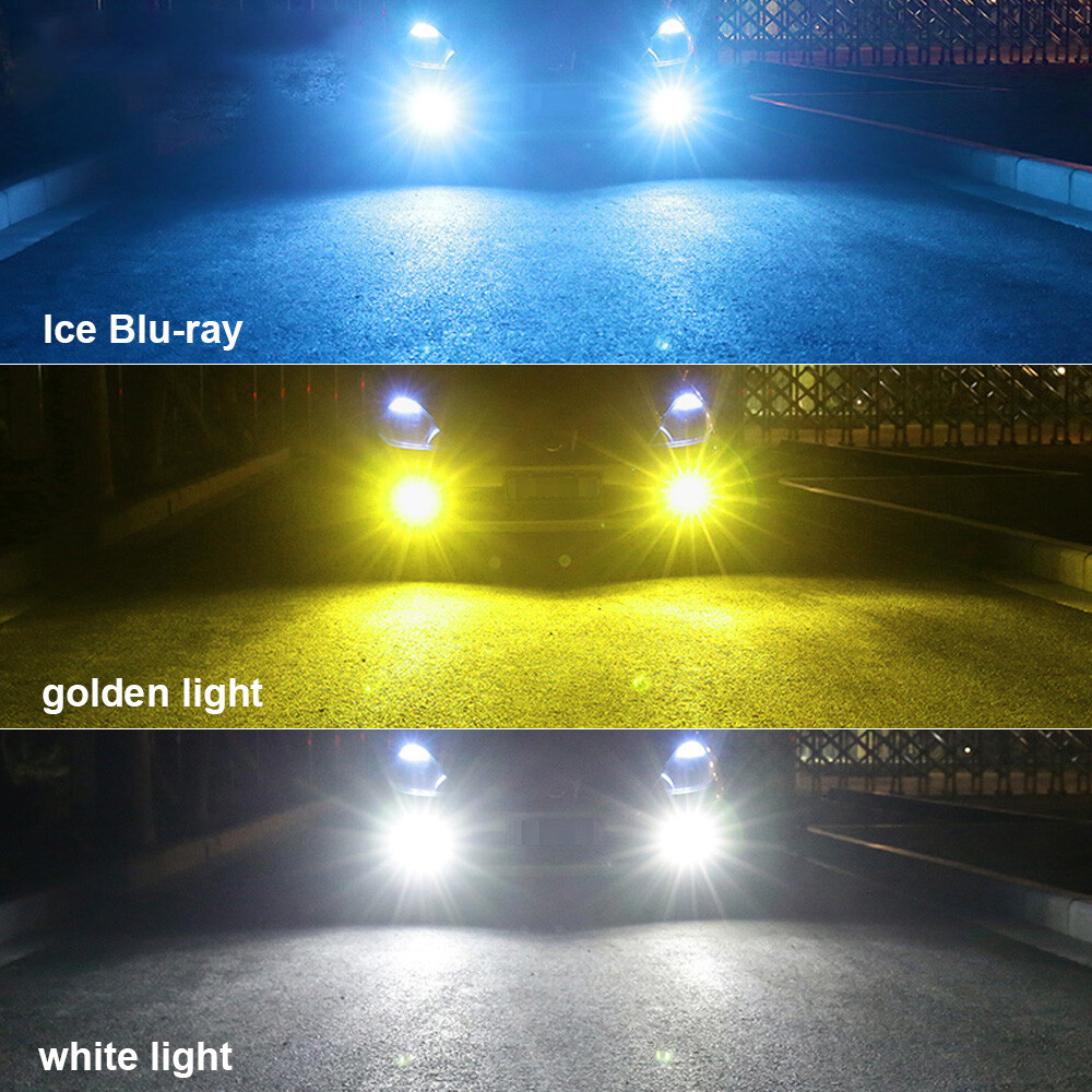 2X H11 LED Laser Headlights Bulb Ice Blue White Yellow Projector Auto Fog Lights