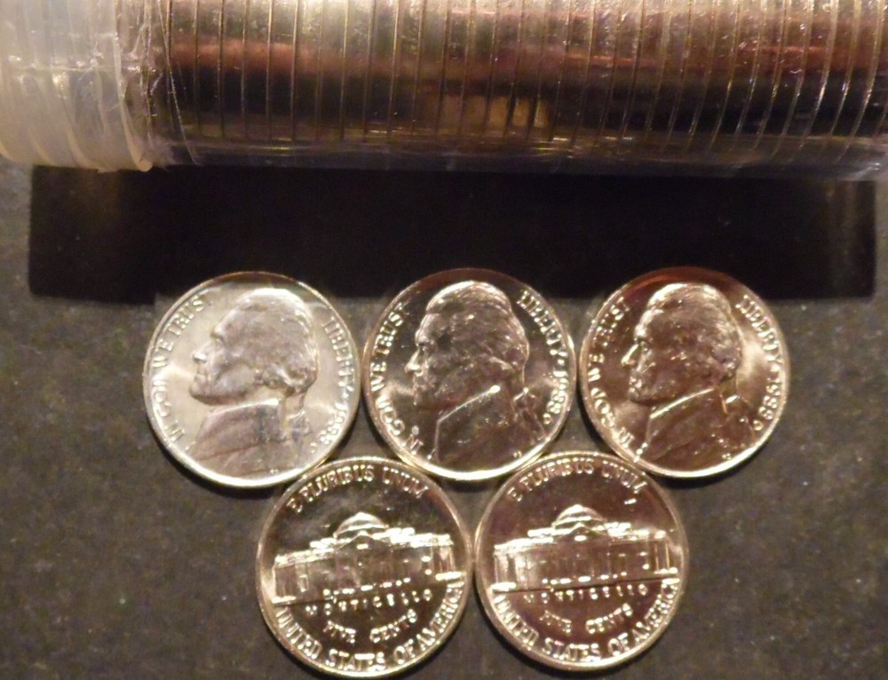1988-D Jefferson Nickel Choice/Gem BU Roll Uncirculated