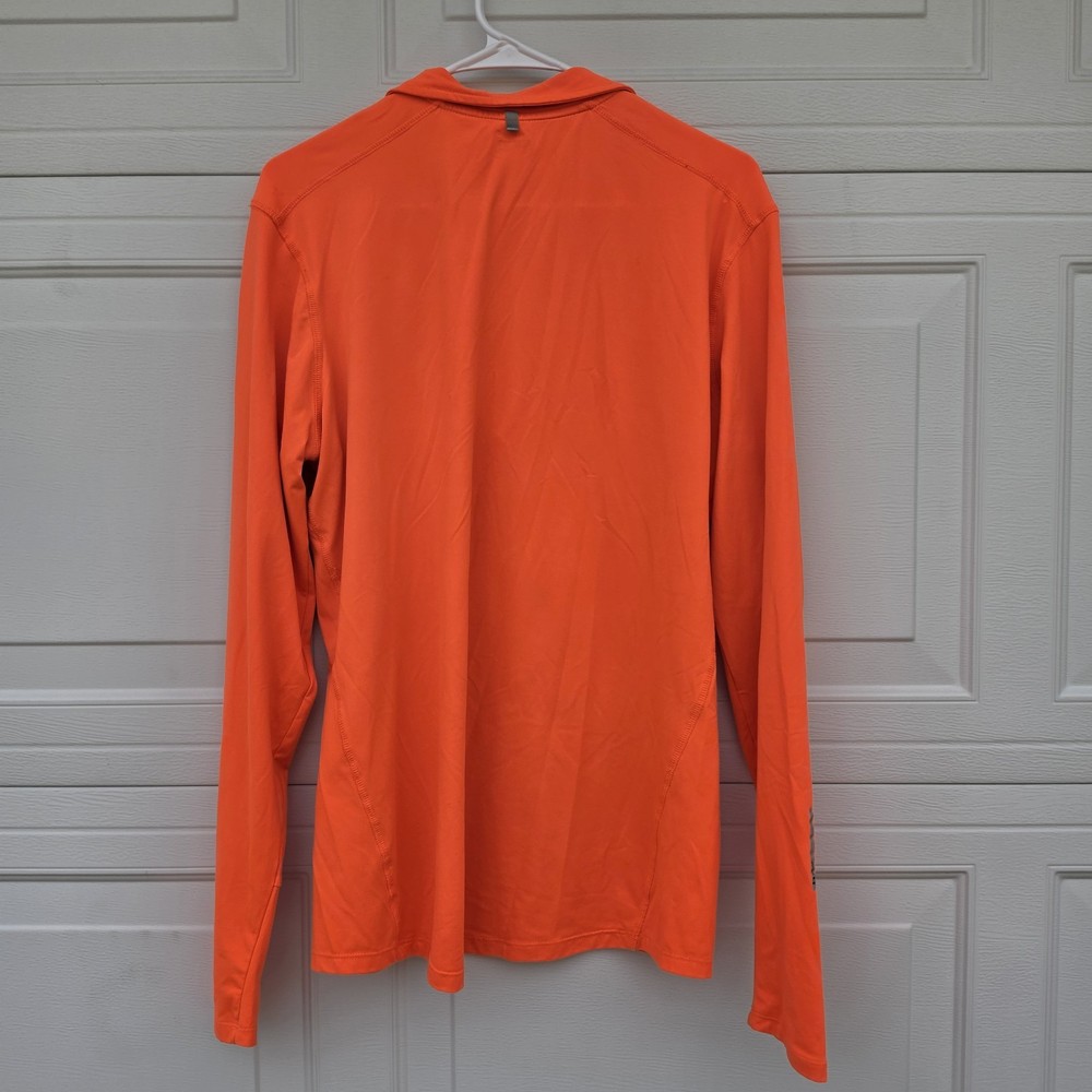 Hind Men's Half Zip Performance Running Jersey Orange Size Medium