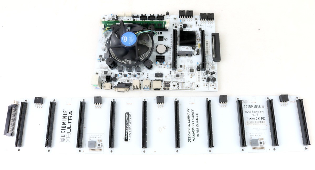 Octominer X12 Ultra 12 GPU Riserless Mining Motherboard Kit w/ CPU and RAM | ...