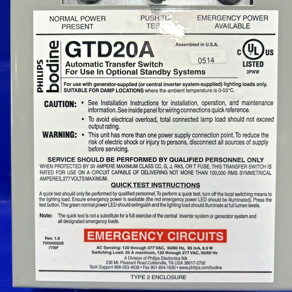 GTD20A Automatic Transfer Switch🟦