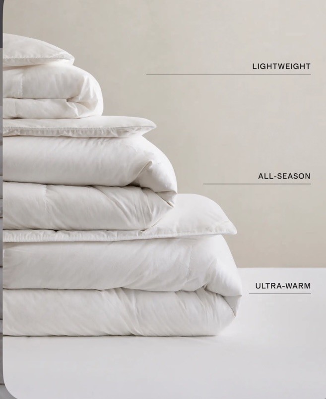 NWOT Quince Full/ Queen Premium Down Alternative Comforter All Season