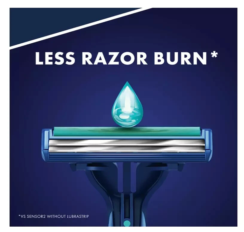 Gillette Sensor2 Plus Pivoting Head Men's Disposable Razors, 10 Count