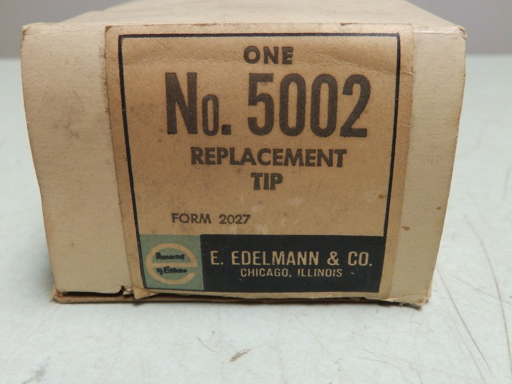 VINTAGE E. EDELMANN & CO. 5002 REPLACEMENT TIP CHICAGO ILL FREE SHIP