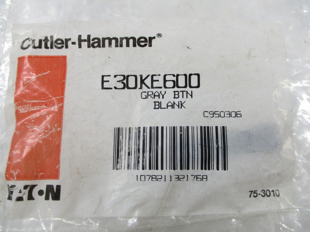 CUTLER HAMMER E30KE600 GRAY BLANK NSMP