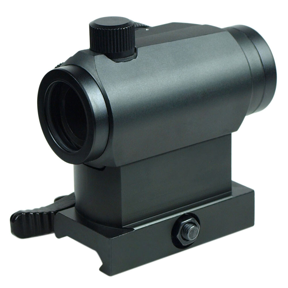 Quick Release Tactical Reflex Red Green Dot Sight Scope with Dual Rail Mounts