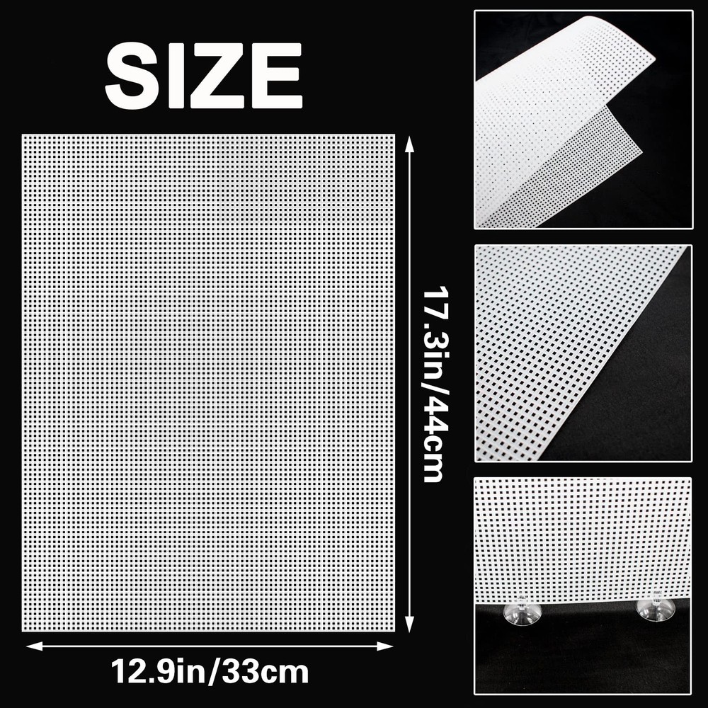 2 Pack Fish Tank Divider, Plastic Grid Cuttable Grid Plate Fish Separator wit...