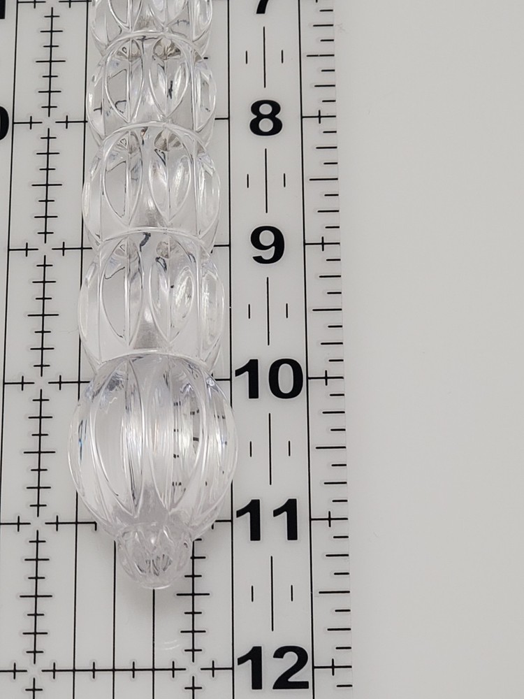 Mikasa Cake Pie Server Knife with Crystal Handle Silver Plated Rousseau Pattern