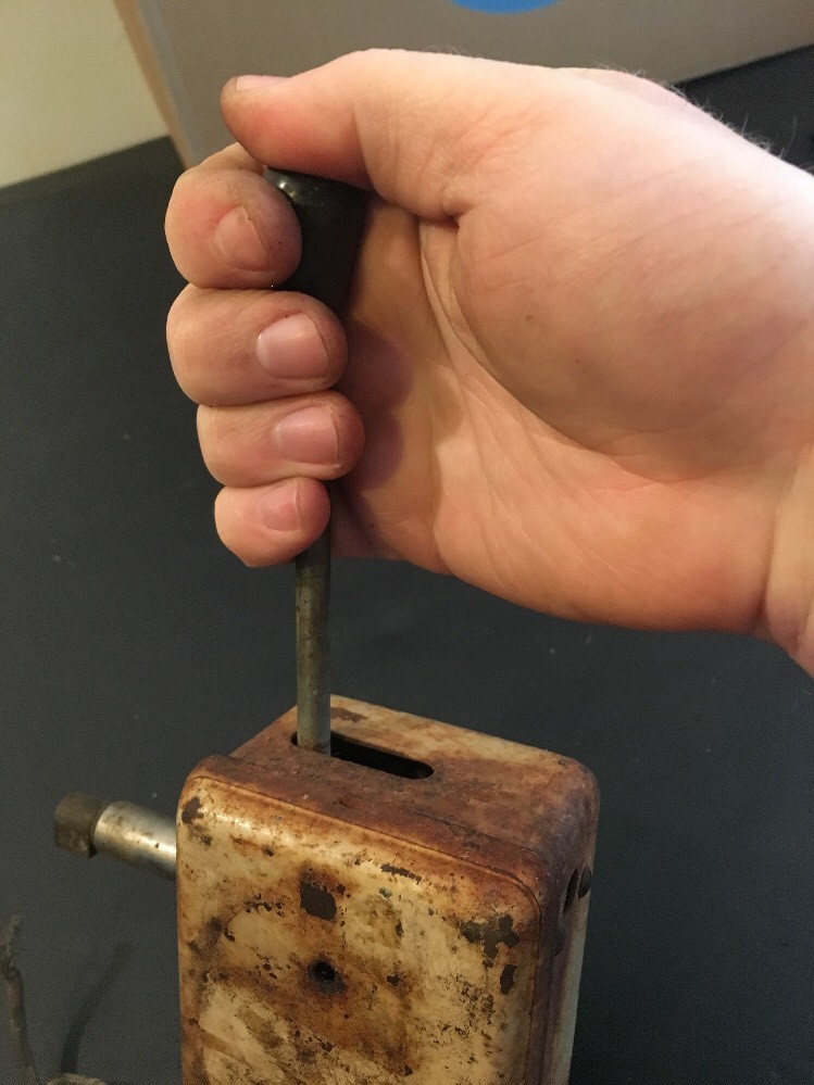 Vintage Level Toggle Knob Industrial Mechanical Spring