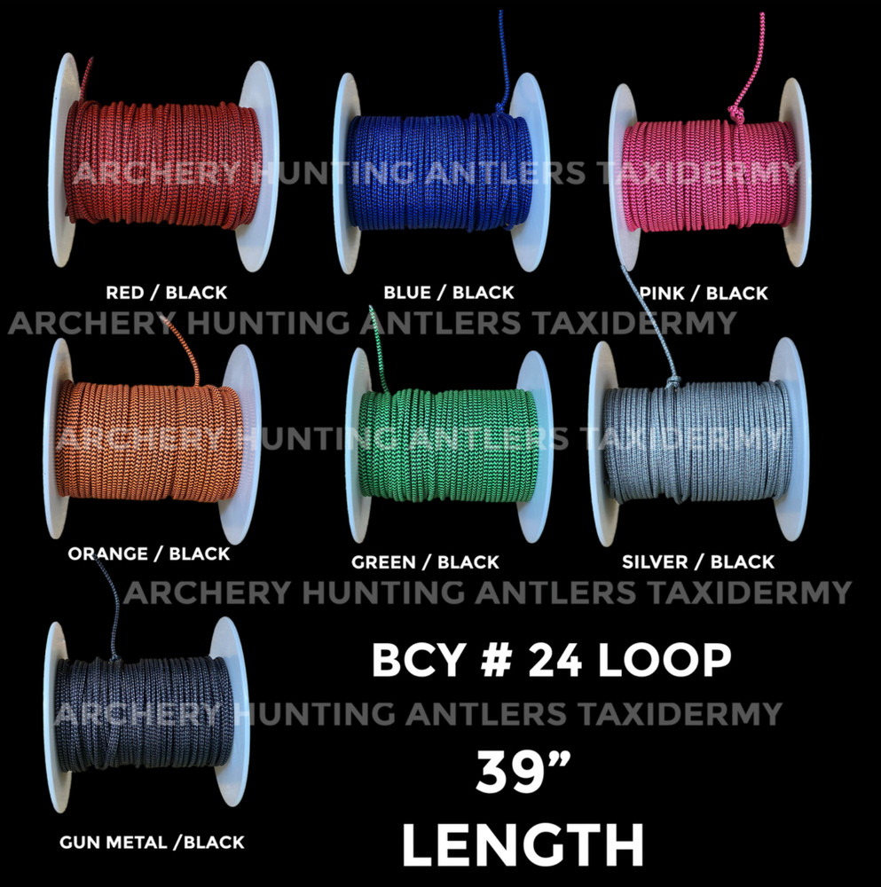 5 Ft.- 2-TONE BCY # 24 RELEASE D LOOP Archery Bowstring Bow String P CORD ROPE