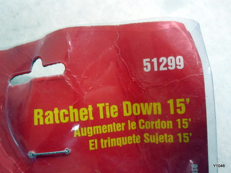 Tool cache Ratchet tie down - 15ft #51299