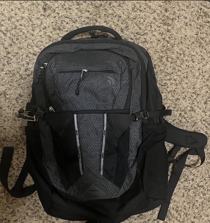 North Face Black Gray Women’s Backpack