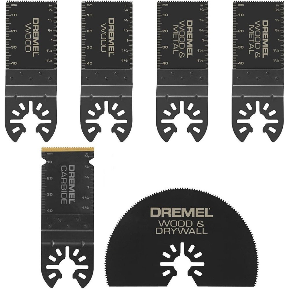 Dremel MM399 Oscillating Multitool Blade Kit  6pc Univ Quick Fit Cutting Set NEW