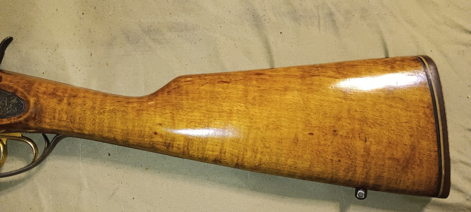 VINTAGE CVA DOUBLE BARREL EXPRESS RIFLE / DOUBLE BARREL SHOTGUN STOCK ASSEMBLY