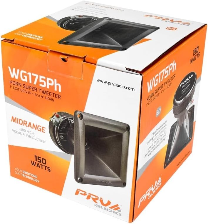 WG175Ph 1" Exit Compression Driver, 150 Watts Program Power, High Frequency, ...