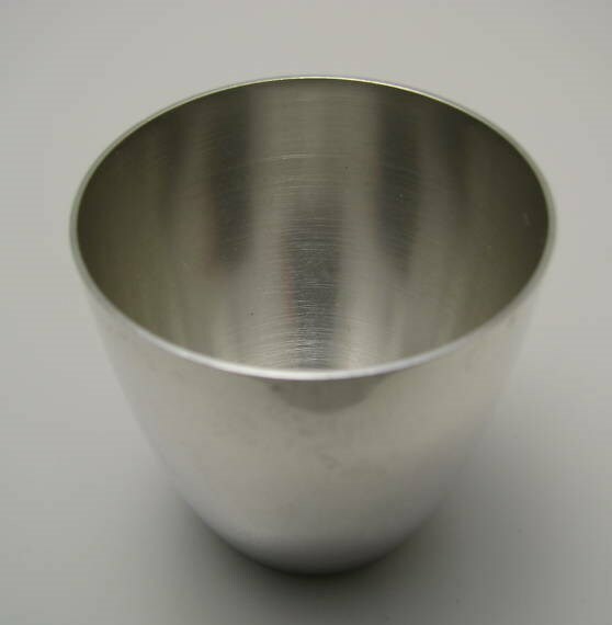 GERMAN SOLID SILVER KIDDUSH CUP WINE/VODKA CUP 800 Silver by AM Germany ca1930s
