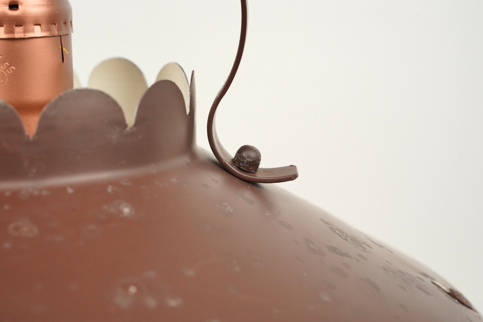 Vintage Copper Plated Steel Rustic Pendant Light