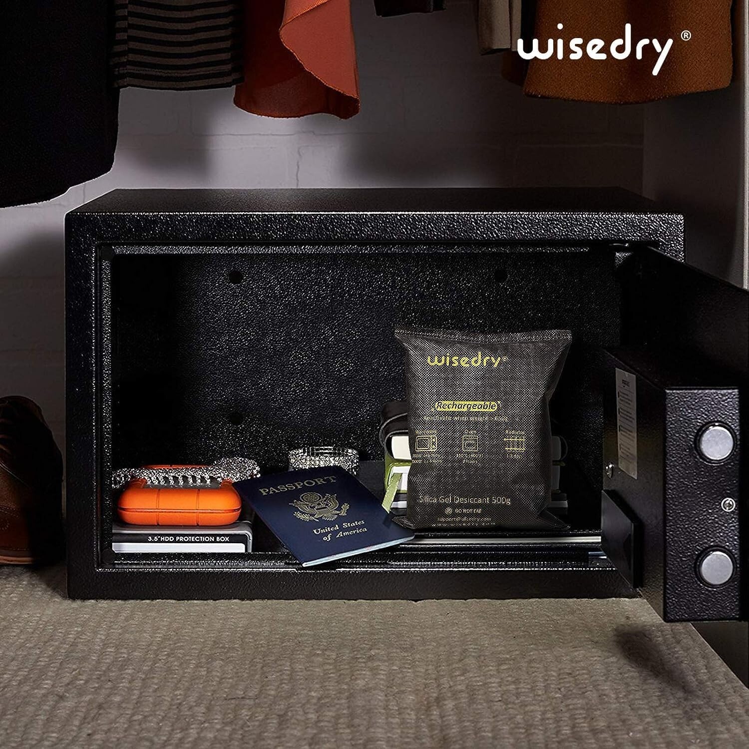 2 x 500 Gram [2.2 lbs] Rechargeable Silica Gel Car Dehumidifier, Microwave Fast