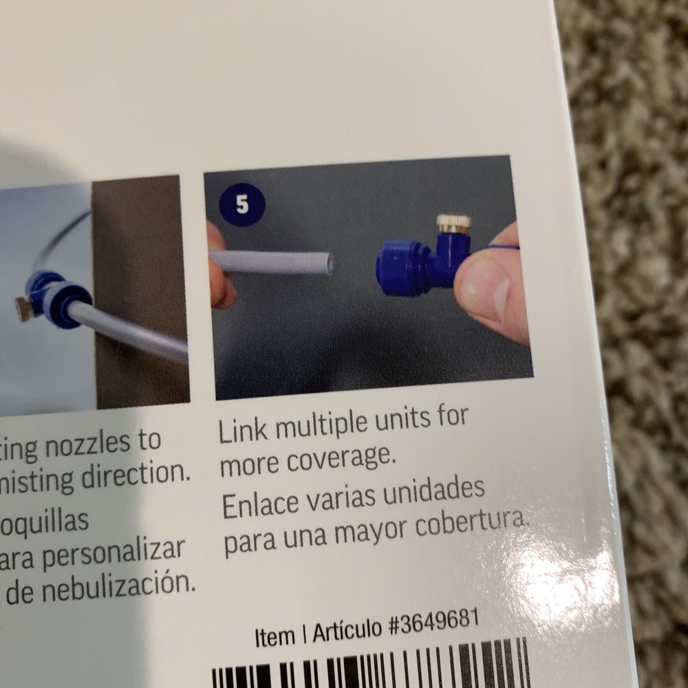 Project Source Cooling Mist Kit Quick Attach Simple Hose Setup NEW #3649681