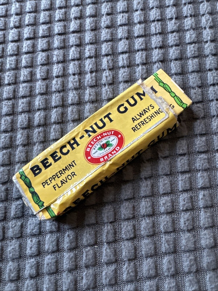 WWII Era Beech-Nut Gum Pack W/ 2 Pieces-Plus Tums Sample