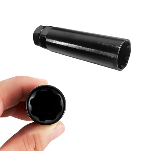 7 Spline Drive Tuner Socket Key Tool, Sturdy Steel Large Socket Lugnuts Key