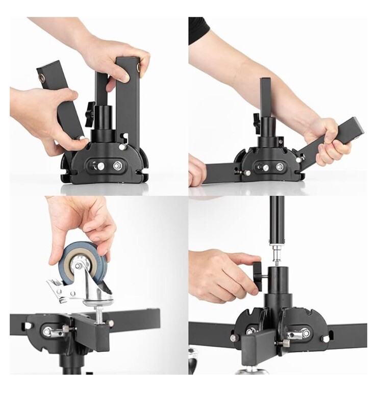 Ambitful Mobile Light Stand Folding Bracket