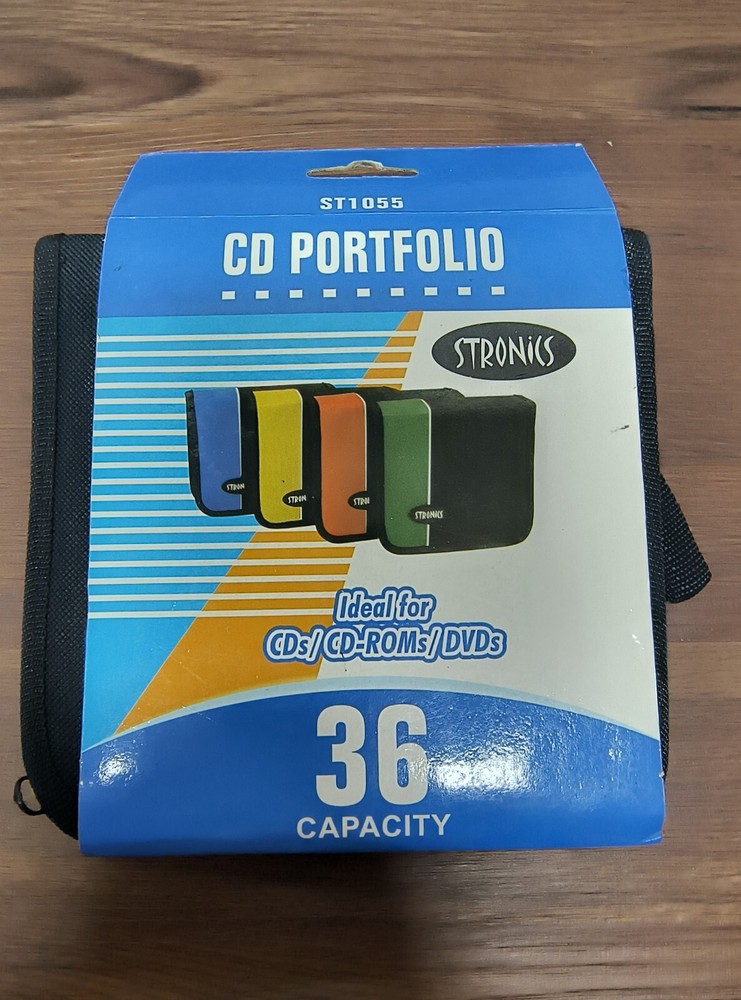 CD STRONICS - CD/DVD (36) Capacity Classic (Black/Green)