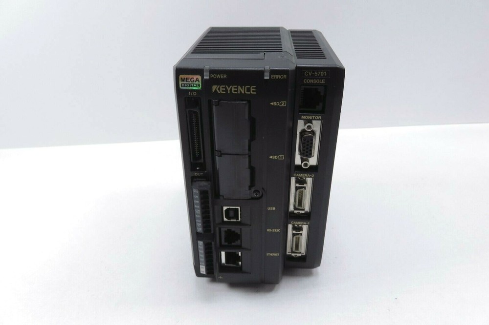 Keyence CV-5701 Digital Image Sensor Controller w/ Keyence CA-SD1G 1GB SD Card