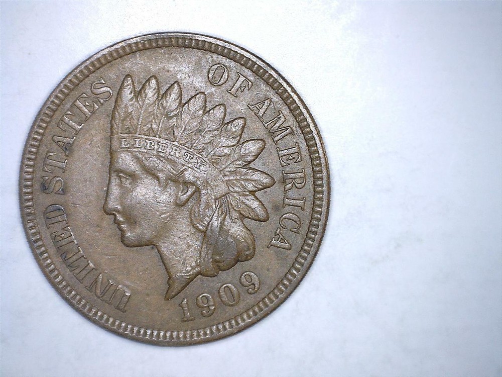 1909 Indian Head Cent Extra Fine