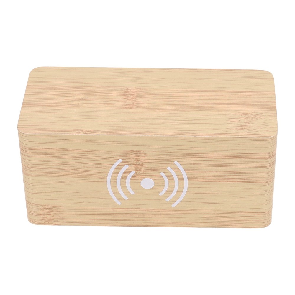 Clock Home D??cor Office Decor Temp Wireless Charging 12/24 Hour Switch