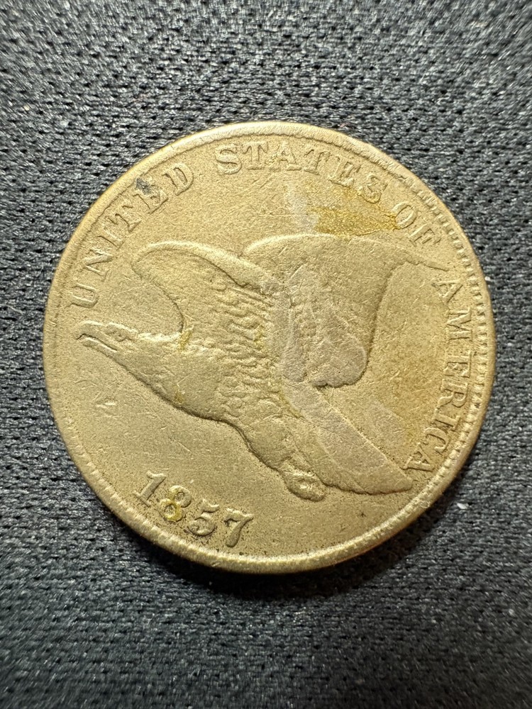 1857 Flying Eagle Penny 1 Cent - XF - Better Date Small Cent