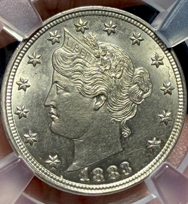 1883 Liberty V Nickel No Cents NGC MS63 Choice Uncirculated