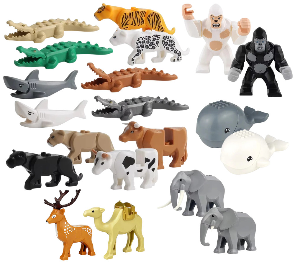 MOC Custom Printed Animal 2 Pack - BUNDLE AND SAVE!