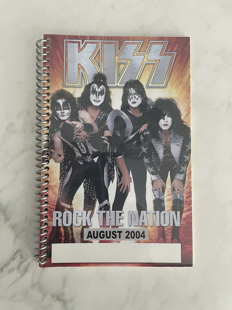 KISS Tour Itinerary Book Rock The Nation  Vintage Kiss 2004 HTF Gene Paul Peter