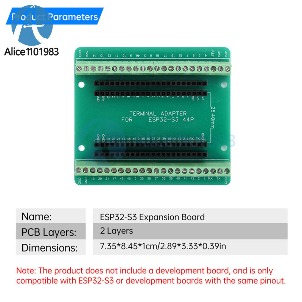 ESP32-S3 Expansion Board 44Pin Compatible With The Same Pinout.Development Board