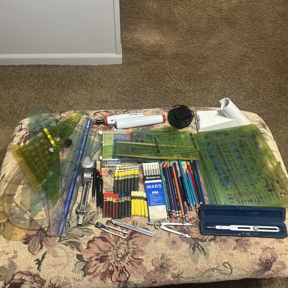 Large Lot Professional Drafting & Architecture Tool & Inking Fixture Templates