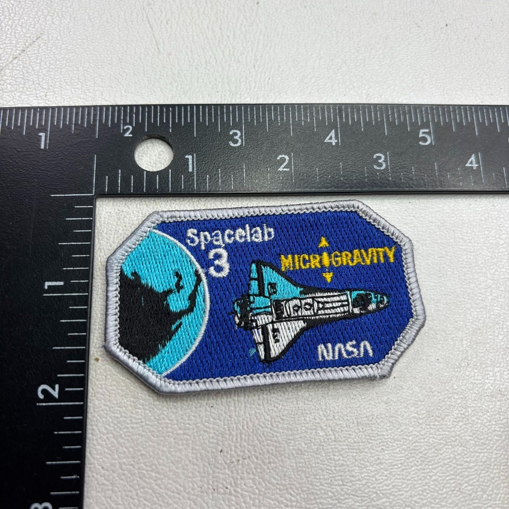 Kinda Small NASA Patch SPACELAB 3 MICROGRAVITY 57SQ