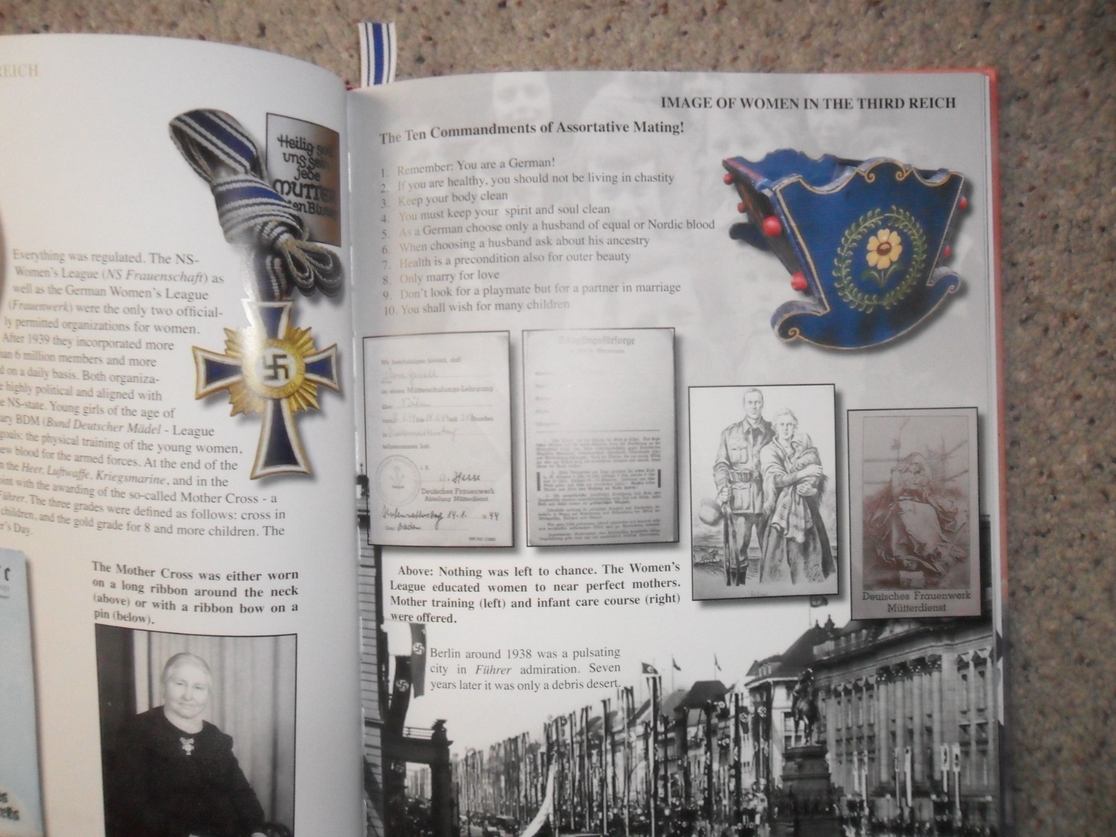 WWII German Women, Helferin Rot Kreuz womens organizations hard cover book.