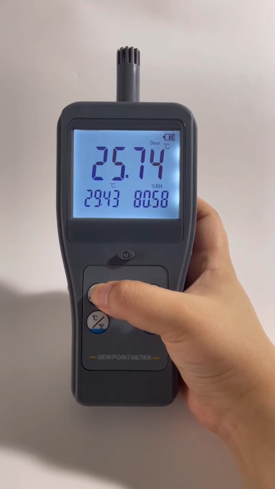 Dew Point Meter Integrated Dewpoint Meter with Dew Point Temp Range -45~120°C